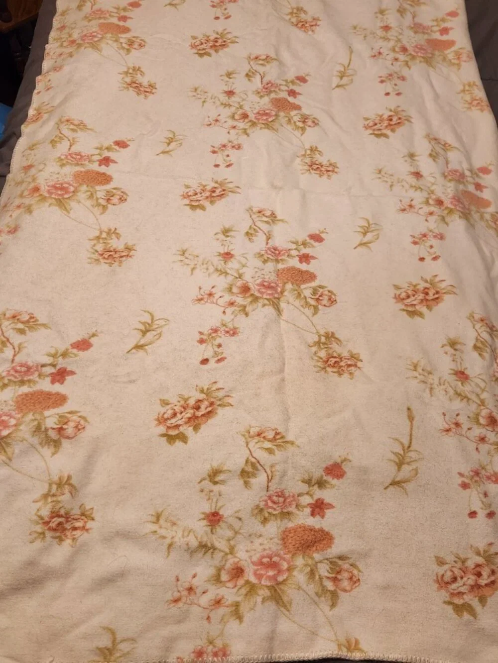Vintage Garden Cotton Floral Blanket 66